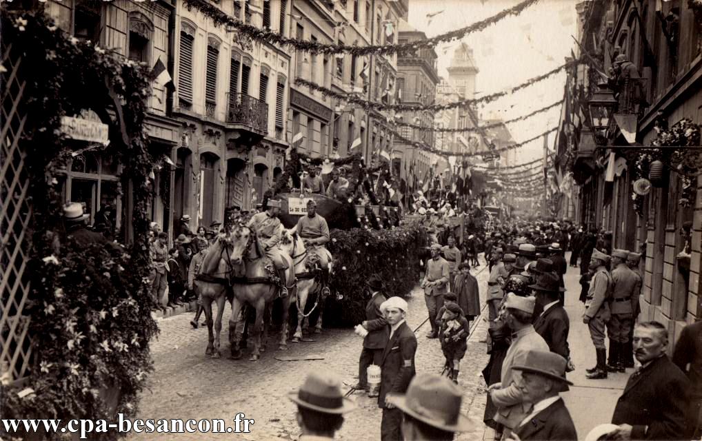 Besançon - Rue de la République - Fêtes du Centenaire de la naissance de Louis Pasteur - 1923